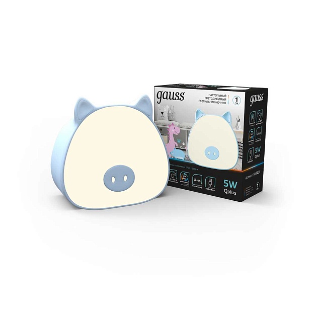 Настольный светодиодный детский ночник Gauss NN7036 изображение 2 Настольный светодиодный детский ночник Gauss NN7036 Фото № 2