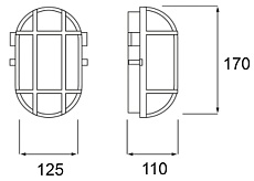 Уличный настенный светильник Deko-Light Syrma Oval Black 401012 2
