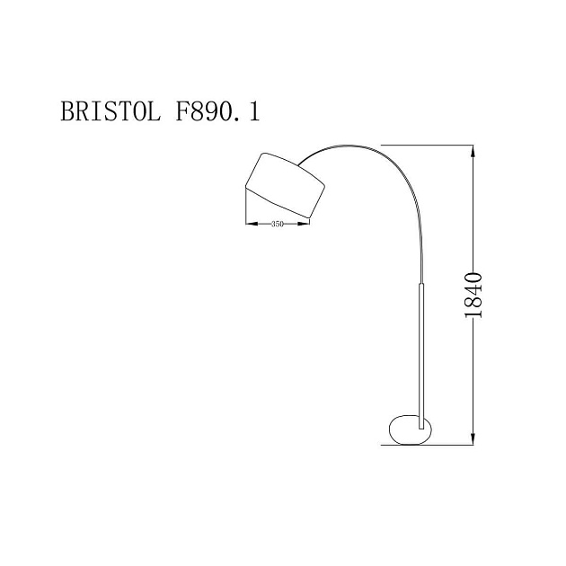 Торшер Lucia Tucci Bristol F890.1 изображение 2 Торшер Lucia Tucci Bristol F890.1 Фото № 2