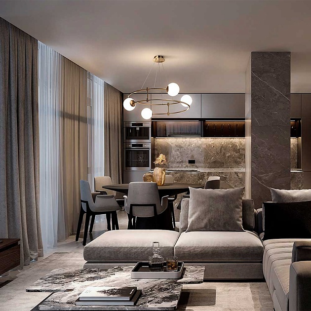 Подвесная люстра Maytoni Balance MOD317PL-04G Фото № 8