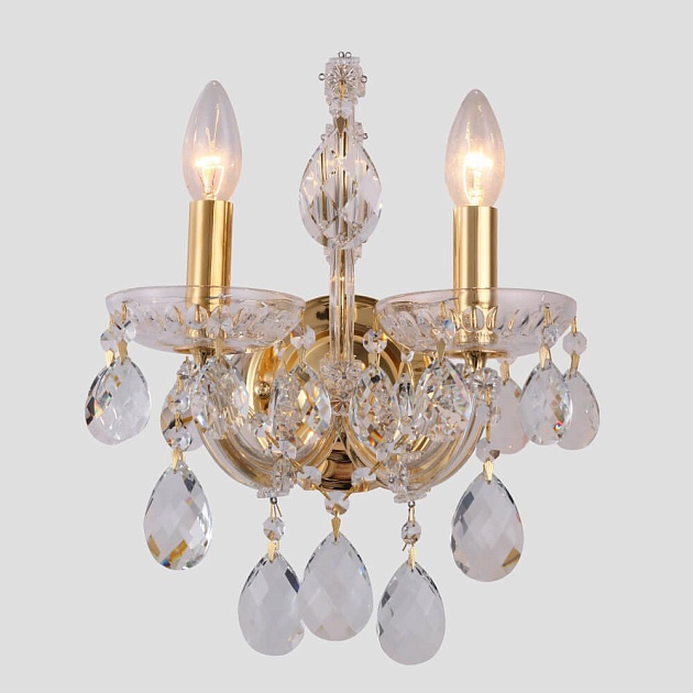Бра Crystal Lux Isabel AP2 Gold/Transparent Фото № 3