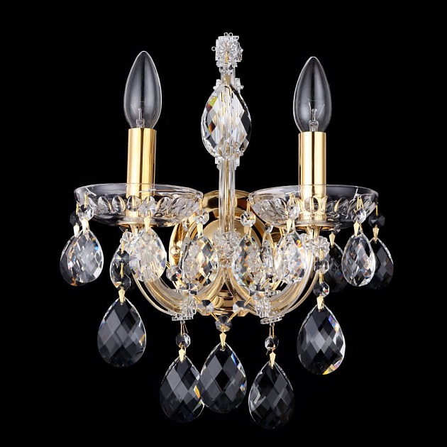 Бра Crystal Lux Isabel AP2 Gold/Transparent Фото № 1