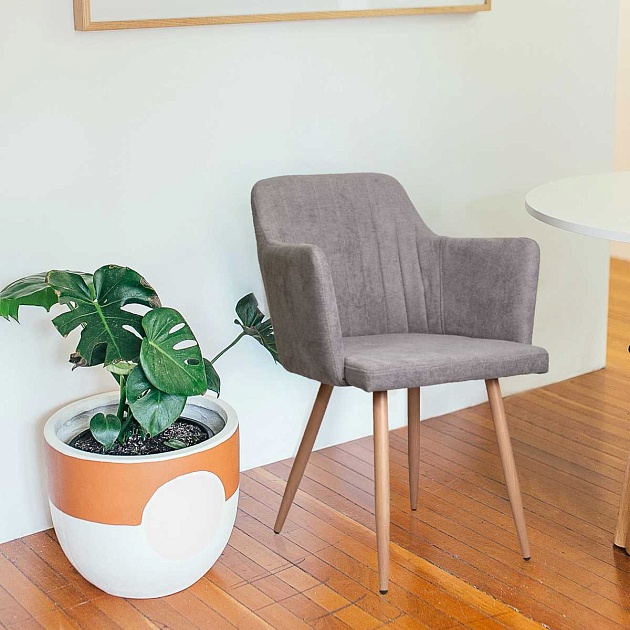 Кресло AksHome Brit светло-серый, ткань 63397 изображение 4 Кресло AksHome Brit светло-серый, ткань 63397 Фото № 4