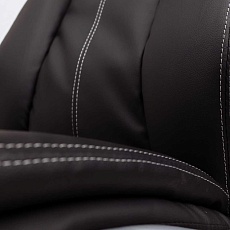 Кресло руководителя AksHome Bond черный с белой прострочкой, экокожа 79327 2