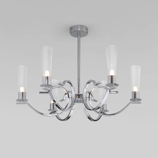 Подвесная люстра Eurosvet Rosher 60141/6 хром Фото № 1