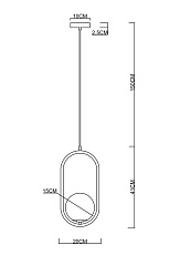 Подвесной светильник Arte Lamp Matisse A7745SP-1BK 1