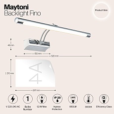 Подсветка для картин Maytoni Fino MIR003WL-L12CH 2