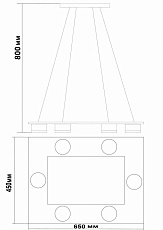 Подвесная светодиодная люстра Lucia Tucci Natura 152.6 Led 1