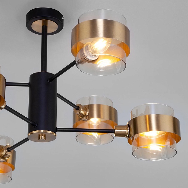 Потолочная люстра Eurosvet Arcada 70127/6 черный Фото № 4