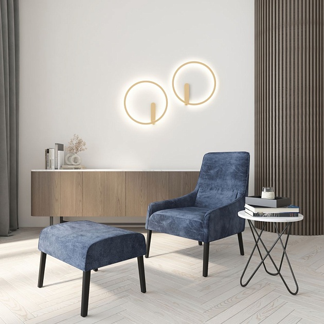 Настенный светодиодный светильник Denkirs Round DK5035-SG изображение 8 Настенный светодиодный светильник Denkirs Round DK5035-SG Фото № 8