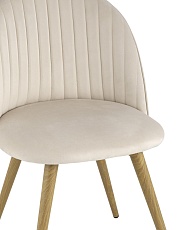 Кухонный стул Stool Group Лион Страйпс велюр кремовый DC-69030G HLR-2 1
