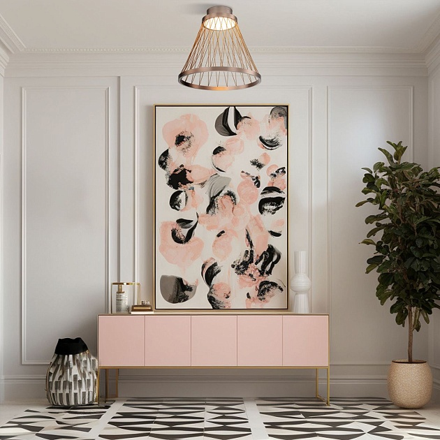 Потолочный светодиодный светильник Eurosvet Cesta 40018/1 LED коричневый изображение 6 Потолочный светодиодный светильник Eurosvet Cesta 40018/1 LED коричневый Фото № 6