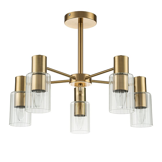 Потолочная люстра Escada Diversity 2120/5P Gold изображение 1 Потолочная люстра Escada Diversity 2120/5P Gold Фото № 1