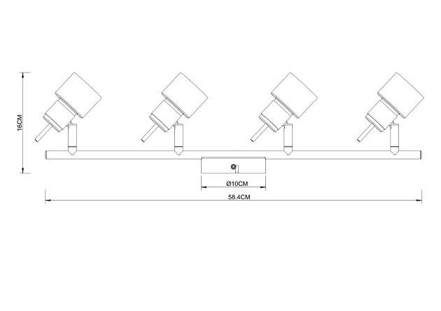 Спот Arte Lamp Almach A1906PL-4WH Фото № 4