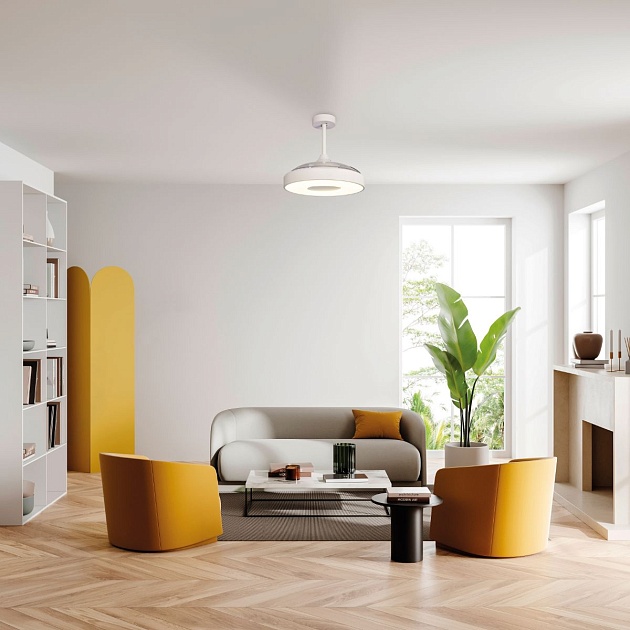 Потолочная светодиодная люстра-вентилятор Mantra COIN 8216 изображение 4 Потолочная светодиодная люстра-вентилятор Mantra COIN 8216 Фото № 4