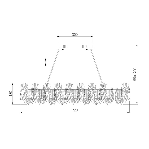 Подвесной светодиодный светильник Bogates Farfalla 90376/1 изображение 2 Подвесной светодиодный светильник Bogates Farfalla 90376/1 Фото № 2