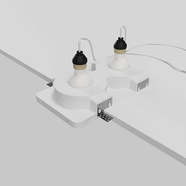 Встраиваемый светильник Maytoni Technical Gyps Modern DL002-GU10-02-W Фото № 4