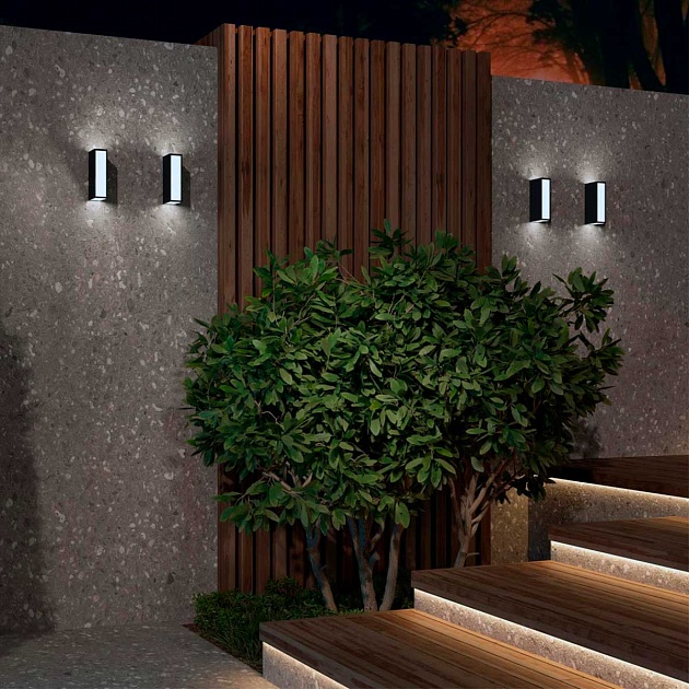 Уличный настенный светодиодный светильник Novotech Street Strait 359194 изображение 6 Уличный настенный светодиодный светильник Novotech Street Strait 359194 Фото № 6