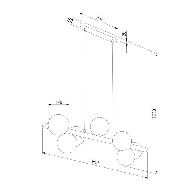Подвесная люстра TK Lighting 5905 Estera Wood Фото № 2