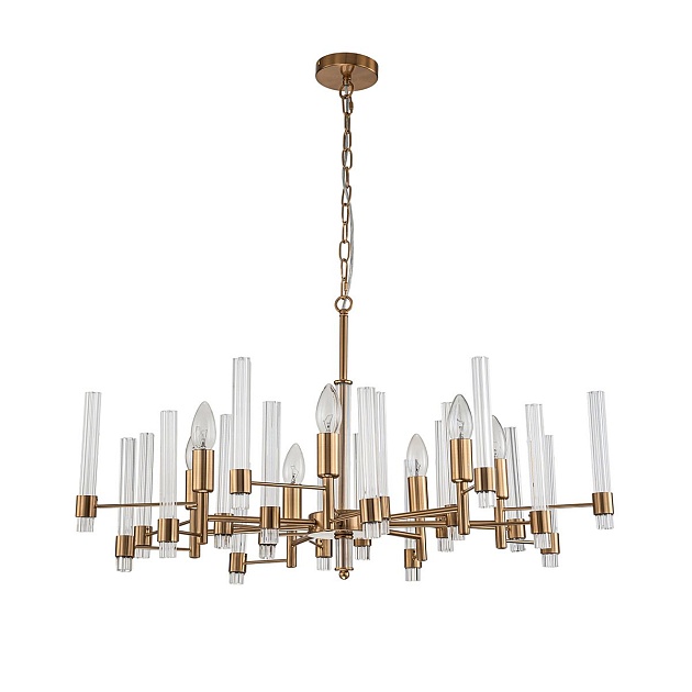 Подвесная люстра Indigo Favara 11040/7P Brass V000461 Фото № 4