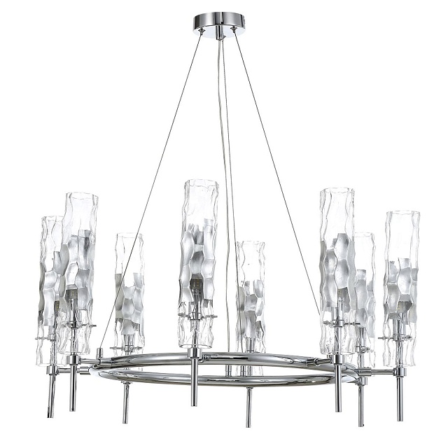 Подвесная люстра Crystal Lux Primavera SP8 Chrome изображение 3 Подвесная люстра Crystal Lux Primavera SP8 Chrome Фото № 3