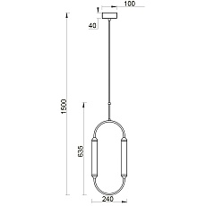 Подвесной светильник Vele Luce Capsula VL7293P21 4