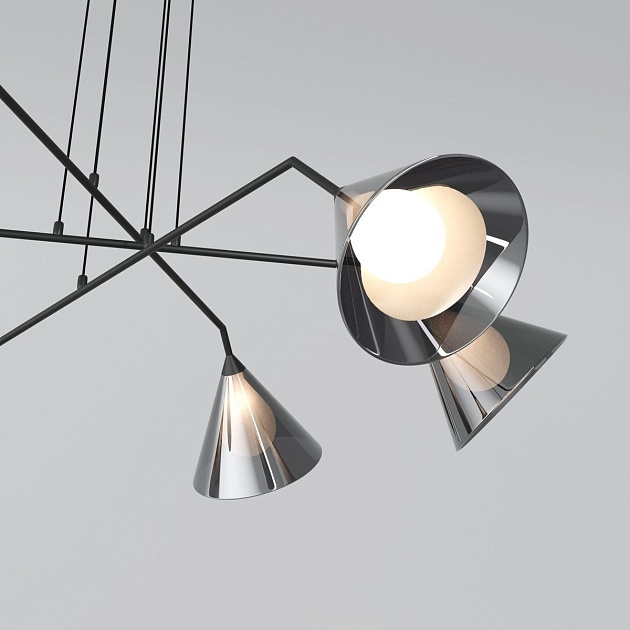 Подвесной светильник Eurosvet Enigma 70161/6 черный изображение 5 Подвесной светильник Eurosvet Enigma 70161/6 черный Фото № 5