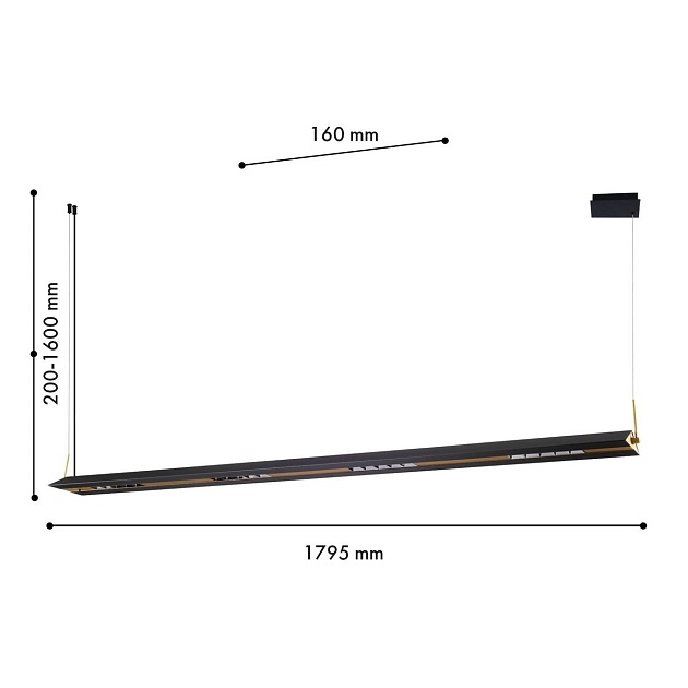 Подвесной светодиодный светильник Favourite Norman 4398-18P изображение 2 Подвесной светодиодный светильник Favourite Norman 4398-18P Фото № 2