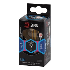 Лампа светодиодная филаментная ЭРА E27 9W 4000K прозрачная F-LED P45-9w-840-E27 Б0047029 2