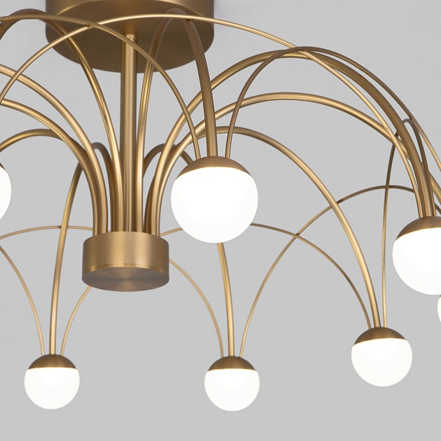 Потолочная светодиодная люстра Eurosvet Ragno 90031/10 LED золото Фото № 2