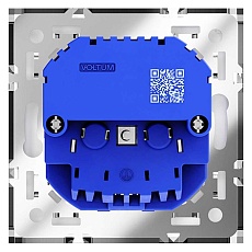 Розетка встраиваемая Voltum S70 с заземлением и защитными шторками, 16А, с USB, A+A, (белый матовый) VLS040402 1