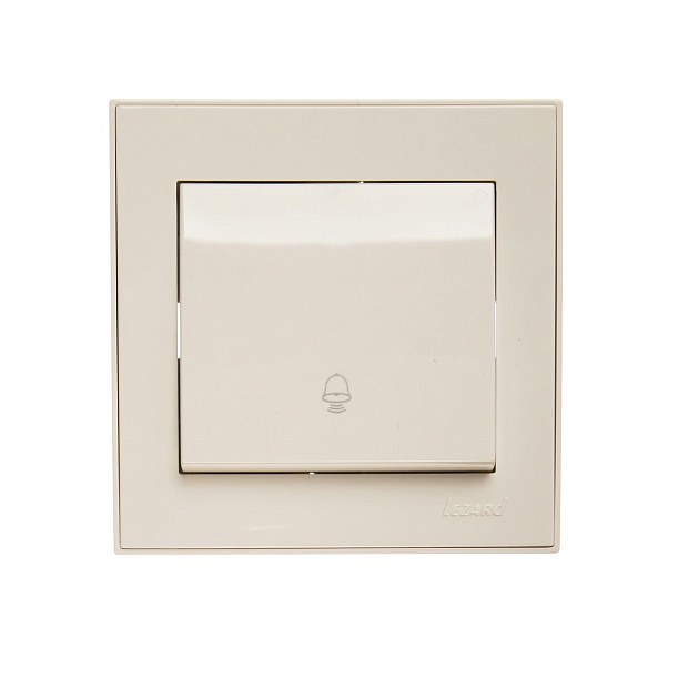 Кнопка звонка Lezard Rain белый 703-0202-103 Фото № 1