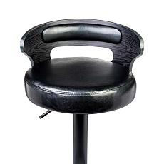 Стул барный DOBRIN FRED BLACK (чёрное дерево, чёрный) 1018_BlackBase-LMZ FRED BLACK 1