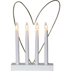 Подсвечник новогодний Eglo GLOSSY HEART 410978