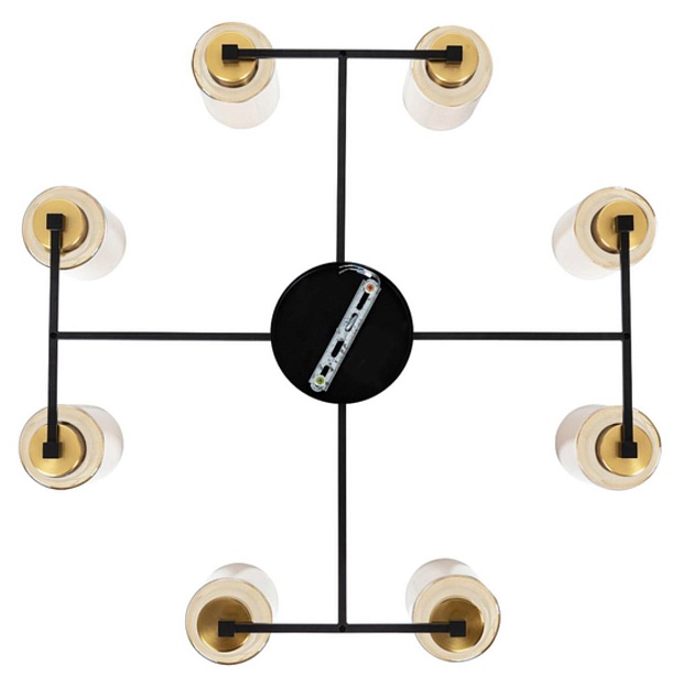 Потолочная люстра Arte Lamp Leo A7027PL-8BK изображение 2 Потолочная люстра Arte Lamp Leo A7027PL-8BK Фото № 2