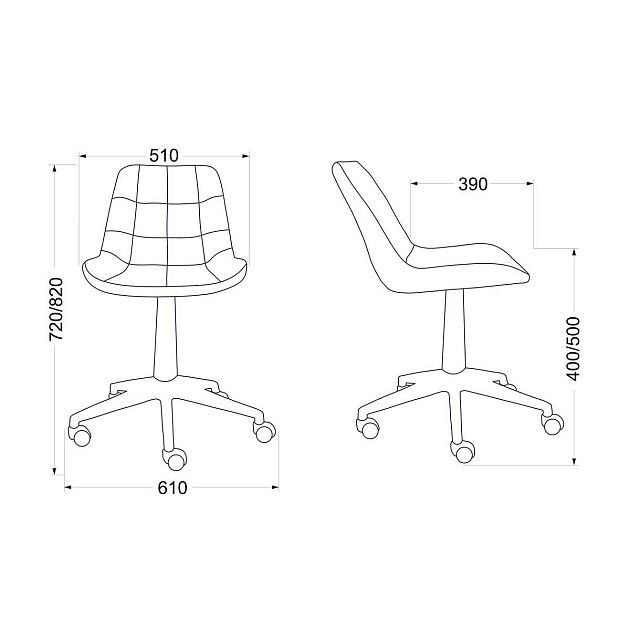 Поворотное кресло AksHome Carolyn велюр, серый 91957 Фото № 2