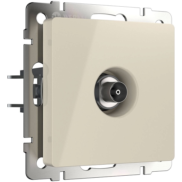 ТВ-розетка оконечная Werkel слоновая кость W1183003 4690389155802 Фото № 1