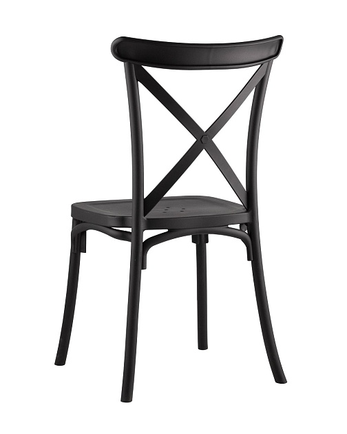 Кухонный стул Stool Group Кроссбэк пластиковый черный Y030 black изображение 6 Кухонный стул Stool Group Кроссбэк пластиковый черный Y030 black Фото № 6