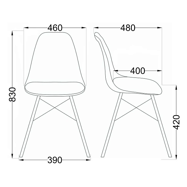 Кухонный стул AksHome Kord белый, пластик 30824 Фото № 2