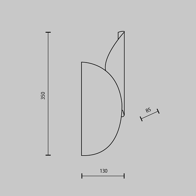 Настенный светильник Maytoni Organic MOD225WL-02B2 изображение 6 Настенный светильник Maytoni Organic MOD225WL-02B2 Фото № 6