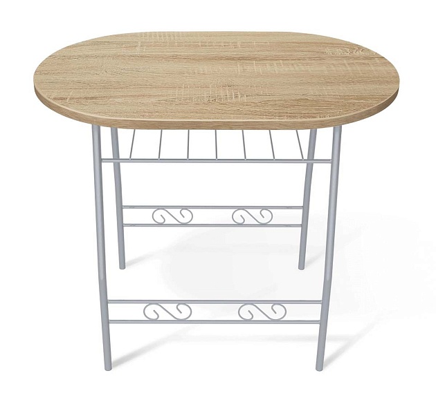 Обеденная группа Sheffilton SHT-DS18 дуб сонома/ал.металлик 0992258302 Фото № 6