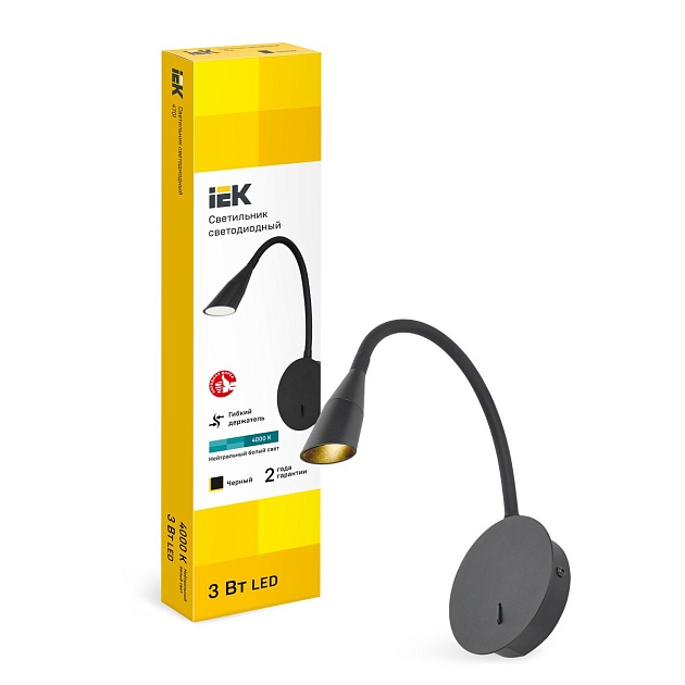 Бра IEK LT-DBB0-4701-03-30-K02 изображение 2 Бра IEK LT-DBB0-4701-03-30-K02 Фото № 2