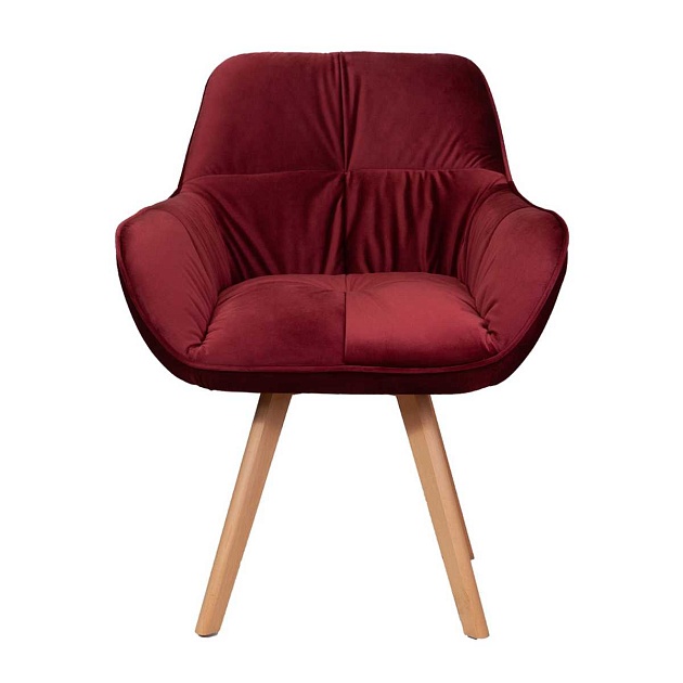 Кресло AksHome Soft красный, велюр 64742 изображение 5 Кресло AksHome Soft красный, велюр 64742 Фото № 5