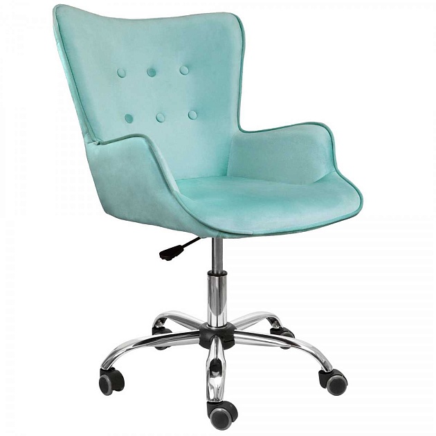 Поворотное кресло AksHome Bella мятный, велюр 64731 изображение 1 Поворотное кресло AksHome Bella мятный, велюр 64731 Фото № 1