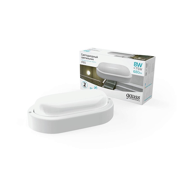 Настенно-потолочный светодиодный светильник Gauss Elementary 161411208 Фото № 6