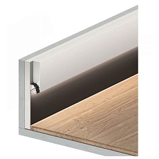 Теневой напольный плинтус FerGipps черный ПП 90 УТ000002532 1