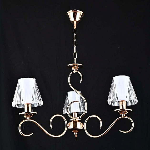 Подвесная люстра ЭкономСвет 13155/3FGD WCL изображение 1 Подвесная люстра ЭкономСвет 13155/3FGD WCL Фото № 1