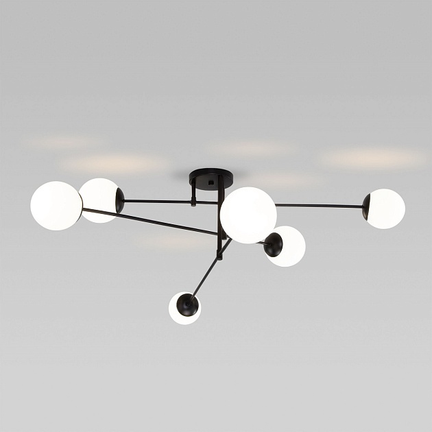 Потолочная люстра Eurosvet Netz 30181/6 черный изображение 1 Потолочная люстра Eurosvet Netz 30181/6 черный Фото № 1