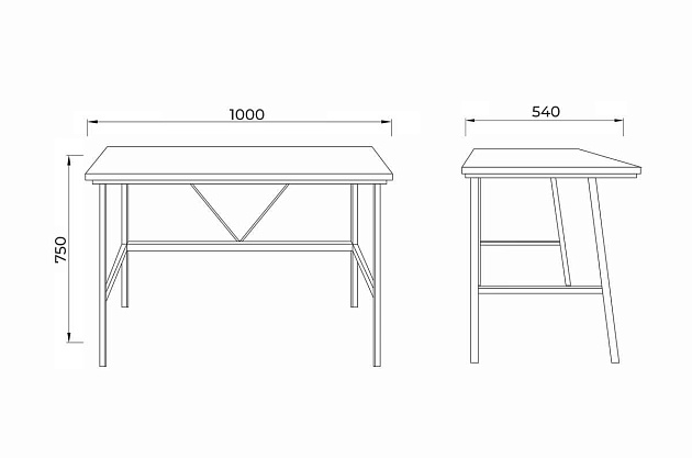 Письменный стол AksHome Ruby сосна пасадена, лдсп 80039 изображение 2 Письменный стол AksHome Ruby сосна пасадена, лдсп 80039 Фото № 2