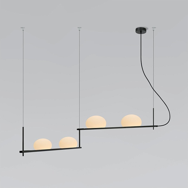 Подвесной светильник Eurosvet Stair 70145/4 черный изображение 1 Подвесной светильник Eurosvet Stair 70145/4 черный Фото № 1